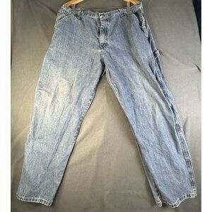 Vintage Wrangler Jeans Mens 38x30 Blue Carpenter Workwear Outdoor Straight Leg